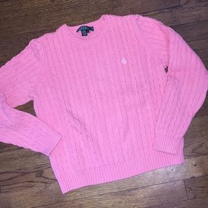 Ralph Lauren Pink Cable Knit sweater
